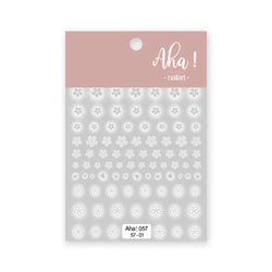 1pc Cute White Cloud Nail Stickers Ultra Thin Nail Art Stickers Self Adhesive Decals Star Moon/Flower/Clouds Kawaii Nail Decals (Online Order Only)