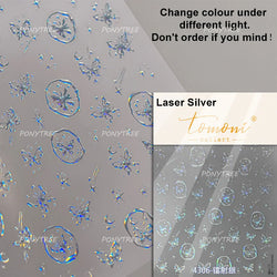 Cute Jelly Bowknot Butterfly Chic Animals Ribbon Tie Shine 3D Fantasy Nail Art Decorations Stickers DIY Dreamy Manicure Decals (Online Order Only)