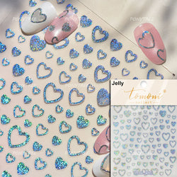 Black Silver Bowknot Love Heart Lace Irregular Line Lava Chic Self Adhesive Nail Art Stickers Embossed Reliefs Manicure Decals (Online Order Only)