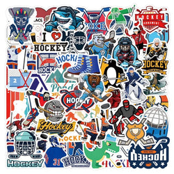 55pcs Cartoon Ice Hockey Stickers for Laptop, Phone, Water Bottle, Scooter, Suitcase, Refrigerator, Stationery (ONLINE ORDER ONLY)