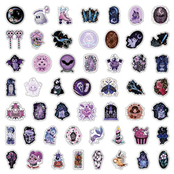 10/30/50/100PCS Cute Gothic Halloween Witch Graffiti Stickers Waterproof Skateboard Laptop Motorcycle Luggage Car Sticker Decal (Online Order Only)