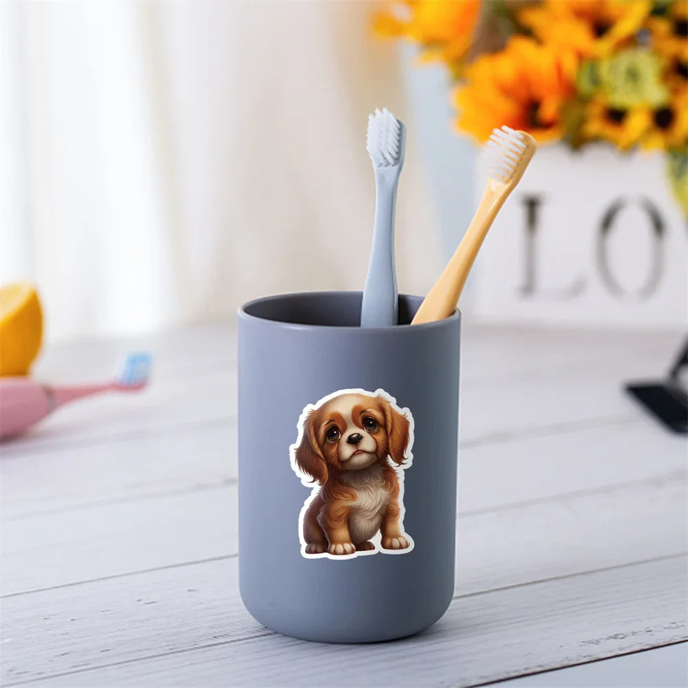 10/30/50PCS New INS Little Milk Dog Sticker Cartoon Creative Anime iPad Motorcycle Luggage Chair Decoration Waterproof Wholesale (ONLINE ORDER ONLY)