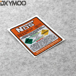 Car Styling Stickers for NOS System Modifie3d Decal Auto Motorbike Helmet Applique Vinyl Tape Window Tape (Online Order Only)