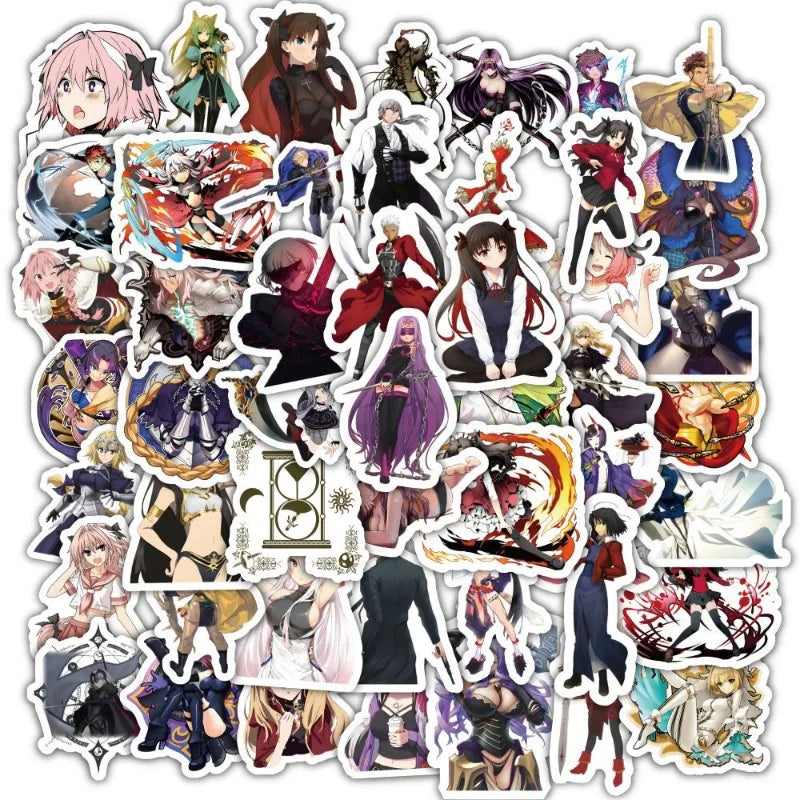 60pcs Fate/Grand Order Stickers for Laptop, Phone, Car, Cup, Suitcase, Stationery, Refrigerator (ONLINE ORDER ONLY)