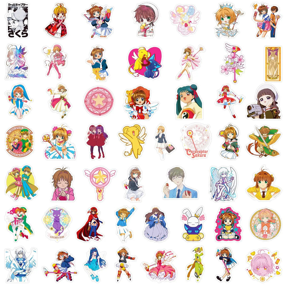 10/30/50PCS Card Captor Sakura Stikers Funny Anime Decals Magic Sticker Luggage Laptop Guitar Bike Cartoon Decoration Kids Toys (ONLINE ORDER ONLY)