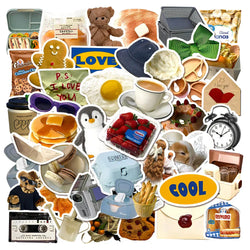 Cute Cartoon Bear Stickers for Laptop, Fridge, Skateboard, Phone, Car - 10/30/50pcs (Online Order Only)