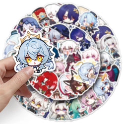 10/30/50PCS Honkai Star Rail Stickers Chibi Cartoon Sticker Cute Meme Decals Fridge Luggage Laptop Phone Guitar Bike Decoration (ONLINE ORDER ONLY)