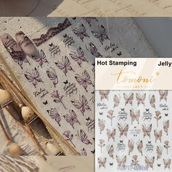 Dreamy Chic Butterfly Flower Bowknot Square Rhinestone Crystal 5D Self Adhesive Nail Art Stickers Fantasy Shiny Manicure Decals (ONLINE ORDER ONLY)