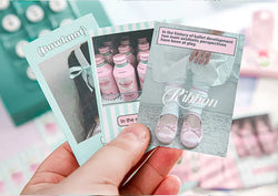 30Pcs Korean Ins Cute Girl Heart Scrapbooking Stickers Hand Account Idol Card Album DIY Phone Deco Material Stationery Sticker (ONLINE ORDER ONLY)