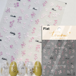 Hot Stamping Purple Line Love Heart Lace Bowknot Chain Branches Star Flower Leaf Butterfly Plant Flower Nail Art Stickers Decals (Online Order Only)