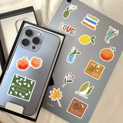 10/60Pcs Vintage Art Bohemia Stickers Retro Boho Cartoon Vinyl Decals Laptop Phone Car Scrapbooking Notebook Sticker Kid Toy (ONLINE ORDER ONLY)