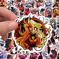 10/30/50/100pcs Anime HELLUVA Boss Graffiti Waterproof Stickers Notebook Laptop Suitcase Phone Cool Cartoon Sticker Kids Toys (Online Order Only)