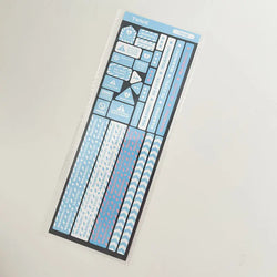 Korean Ins Cool Warning Strip Sticker Diary Hand Account Idol Card DIY Album Decoration Scrapbooking Stickers Kawaii Stationery (Online Order Only)