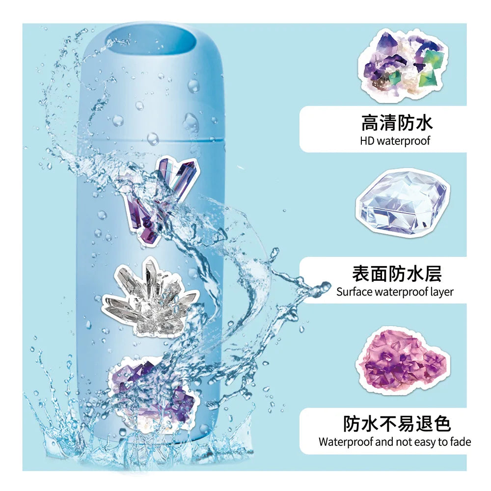 10/30/60PCS Cute Dream Crystal Stickers Aesthetic Art Graffiti For Phone Notebook Laptop Bike Fridge Decals Waterproof Sticker (ONLINE ORDER ONLY)