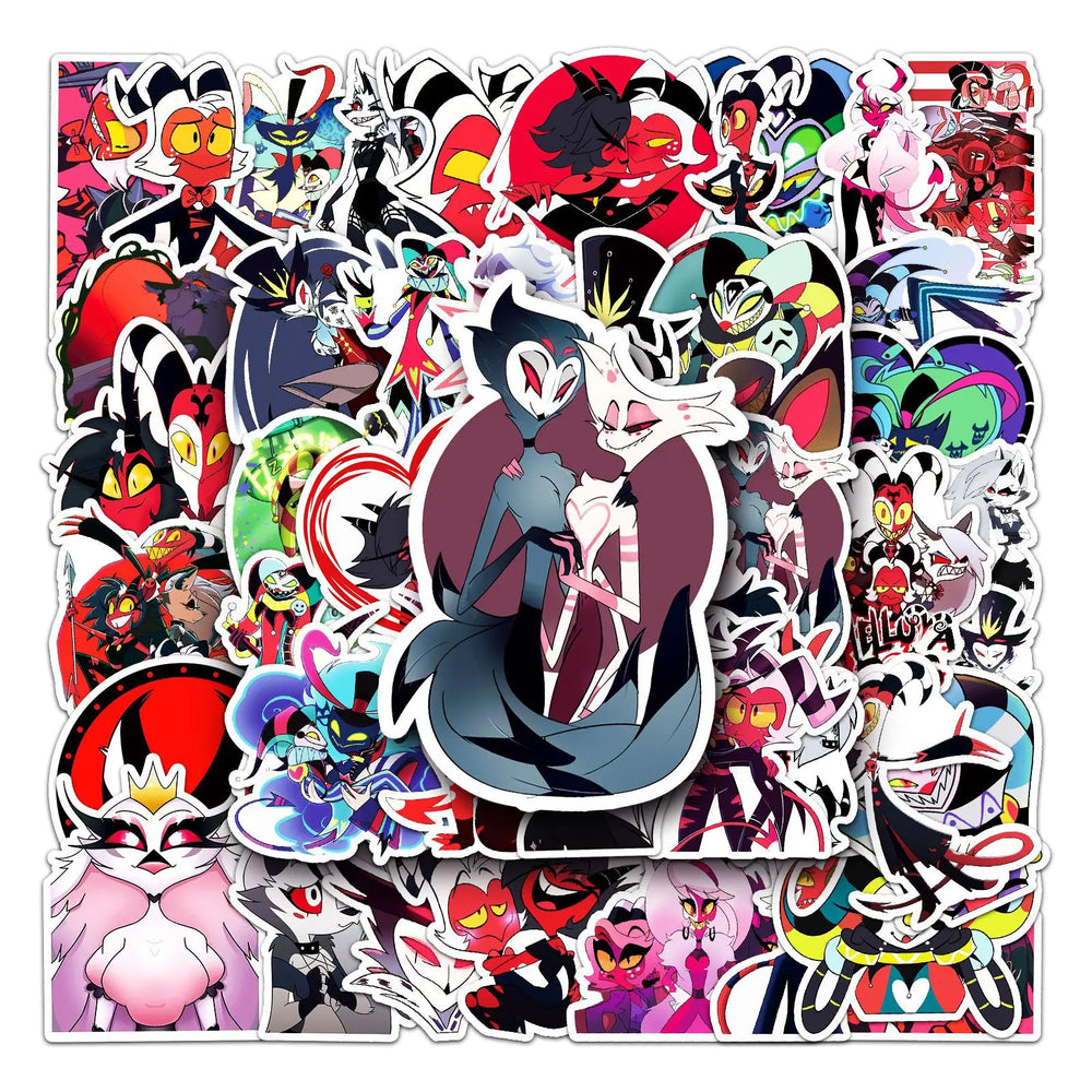 Helluva Boss Anime Stickers Pack - Laptop, Luggage, Motorcycle, Phone Decals (ONLINE ORDER ONLY)