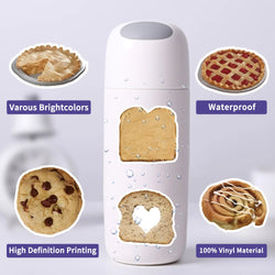 10/30/60PCS Cute Cartoon Stickers Vintage Biscuit Food Graffiti Decals DIY Skateboard Suitcase Phone Notebook Bike Sticker Toys (Online Order Only)