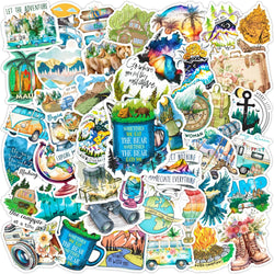 Outdoor Travel Camping Graffiti Stickers for Laptop, Motorcycle, Car, Phone, Suitcase, Kids Toys - 10/30/50pcs (Online Order Only)
