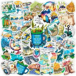 Outdoor Travel Camping Graffiti Stickers for Laptop, Motorcycle, Car, Phone, Suitcase, Kids Toys - 10/30/50pcs (Online Order Only)