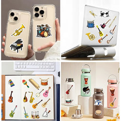 Cartoon Musical Instruments Sticker Packs (ONLINE ORDER ONLY)