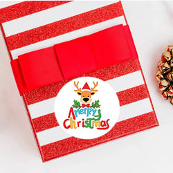 100-500pcs Cartoon Christmas Sticker Santa Claus Tree Paper Label New Year Christmas Snowman Stationery Stickers For Kids Gift (Online Order Only)