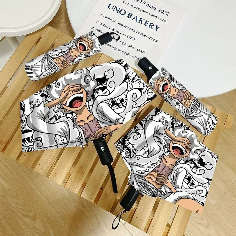 One Piece Nika Luffy Fold Umbrella Automatic Sunscreen (ONLINE ORDER ONLY)