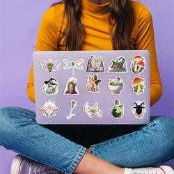 10/30/50PCS Kawaii Forest Witch Decoration Scrapbooking PVC Sticker Aesthetic Korean Stationery School Supplies for Kids (ONLINE ORDER ONLY)