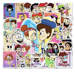 50pcs The Loud House Stickers for Laptop, Phone, Scooter, Water Bottle, Suitcase, Refrigerator (Online Order Only)
