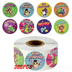 100-500pcs Cute Sticker for Kids Animals Face Reward Sticker for Classroom Teacher Supplies Motivational Scrapbooking (ONLINE ORDER ONLY)