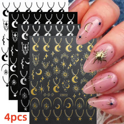 5/8Pcs 3D Hawaiian Flowers Nail Art Stickers Summer Decors with Tropical Leaves Slider Vibrant Pink & White Flowers for Parties* (ONLINE ORDER ONLY)