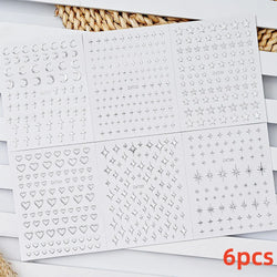 5/8Pcs 3D Hawaiian Flowers Nail Art Stickers Summer Decors with Tropical Leaves Slider Vibrant Pink & White Flowers for Parties* (ONLINE ORDER ONLY)