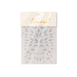 Transparent Purple Pink Gradient Wing Pinion Feather Housefly Wings Shiny Adhesive Nail Art Decoration Stickers Manicure Decals (ONLINE ORDER ONLY)
