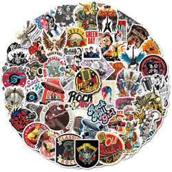 Retro Rock Roll Music Sticker Packs (ONLINE ORDER ONLY)