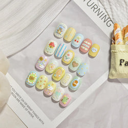 Bear Star Bowknot  Duck Cherry House Mini Flower Butterfly Line Bow Tie Apple Gird Cute Chic Nail Art Stickers Manicure Decals (ONLINE ORDER ONLY)