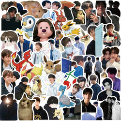50pcs Cartoon Boy Stickers Cute DIY Decorative Waterproof Stickers For Guitar Computer Phone Desk Water Glass Decals (ONLINE ORDER ONLY)