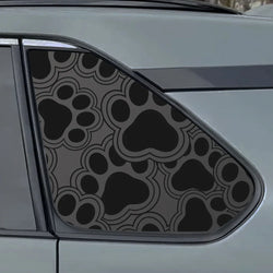 Pet Footprints Quarter Window Car Sticker Suitable for Most Vehicles Decoration Die Cutting Accessories Waterproof Vinyl Decals (ONLINE ORDER ONLY)
