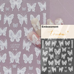 Dreamy Chic Butterfly Flower Bowknot Square Rhinestone Crystal 5D Self Adhesive Nail Art Stickers Fantasy Shiny Manicure Decals (ONLINE ORDER ONLY)