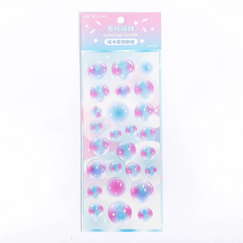 Lovely Sweet House Series Stickers Bubble Love Chain Scrapbooking Decorative Diary Album Stick Label Kawaii Korean Stationery (ONLINE ORDER ONLY)