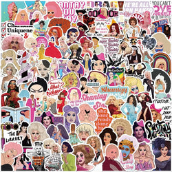 RuPaul's Drag Race Stickers 50/100PCS Cartoon DIY Decals for Cars, Luggage, Guitar, Laptop (Online Order Only)