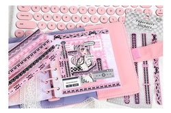 2Pcs/lot Cute Ribbon Chain Stickers Lace Idol Card Scrapbooking DIY Album Decoration Sticker Aesthetic Kawaii Stationery (ONLINE ORDER ONLY)