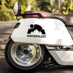 "WANDERLUST"Stickers,Unique and Personalized Look with high quality sticker for cars trucks motorcycles &laptops! (ONLINE ORDER ONLY)