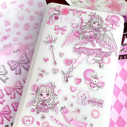 New Cute Cool Sweet Maid Girl Stickers Diary Scrapbooking DIY Album Decoration Sticker Aesthetic Personalized Kawaii Stationery (ONLINE ORDER ONLY)