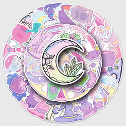 Cute Pink Goth Magic Stickers for Phone Laptop Luggage Skateboard 10/30/50PCS (Online Order Only)