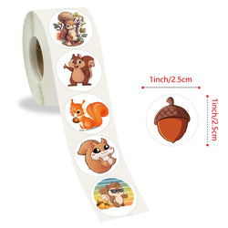 100-500pcs Cute Animal Squirrel Stickers Packs Laptop Phone Case Scrapbook Notebook Reward Sticker Decal for Kid Gift Toy (ONLINE ORDER ONLY)