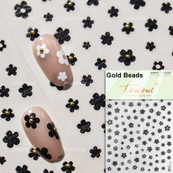 Lovely Colored Flower Fried Egg Petal Love Heart Cartoon Pink Yellow Purple Blue Delicate Charm Nail Art Stickers Manicure Decal (ONLINE ORDER ONLY)