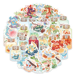 Dragon Cartoon Animal Stickers Decal for Laptop, Motorcycle, Luggage, Snowboard, Fridge - 10/30/48pcs (ONLINE ORDER ONLY)