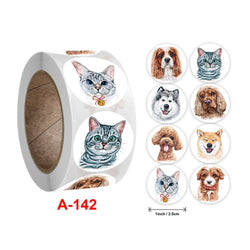 100-500 Pcs Pet Cat Dog Children's Cartoon Animal Stickers Reward Labels Seal DIY Paper Adhesive Gift (ONLINE ORDER ONLY)