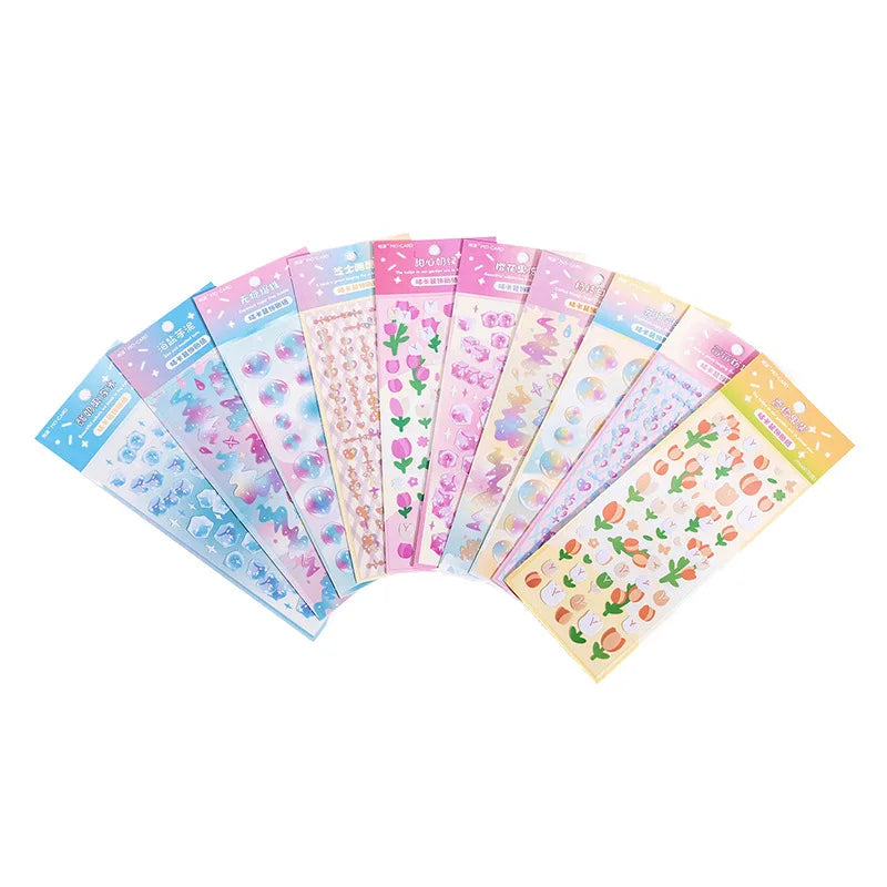 Lovely Sweet House Series Stickers Bubble Love Chain Scrapbooking Decorative Diary Album Stick Label Kawaii Korean Stationery (ONLINE ORDER ONLY)