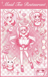 Original Cute Sweet Maid Anime Series Sticker Scrapbooking DIY Album Decoration Sticker Aesthetic Personalized Kawaii Stationery (ONLINE ORDER ONLY)