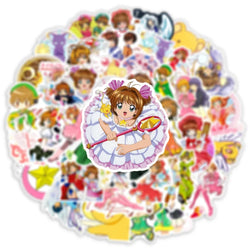 10/50Pcs Anime Cartoon Girl Paper Sticker Stationery DIY Scrapbook Decor Graffiti Stickers for Laptop Skardboard Car Bike (Online Order Only)