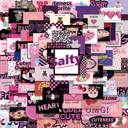 Y2K Pink Gothic Anime Aesthetic Stickers 55/108PCS (Online Order Only)
